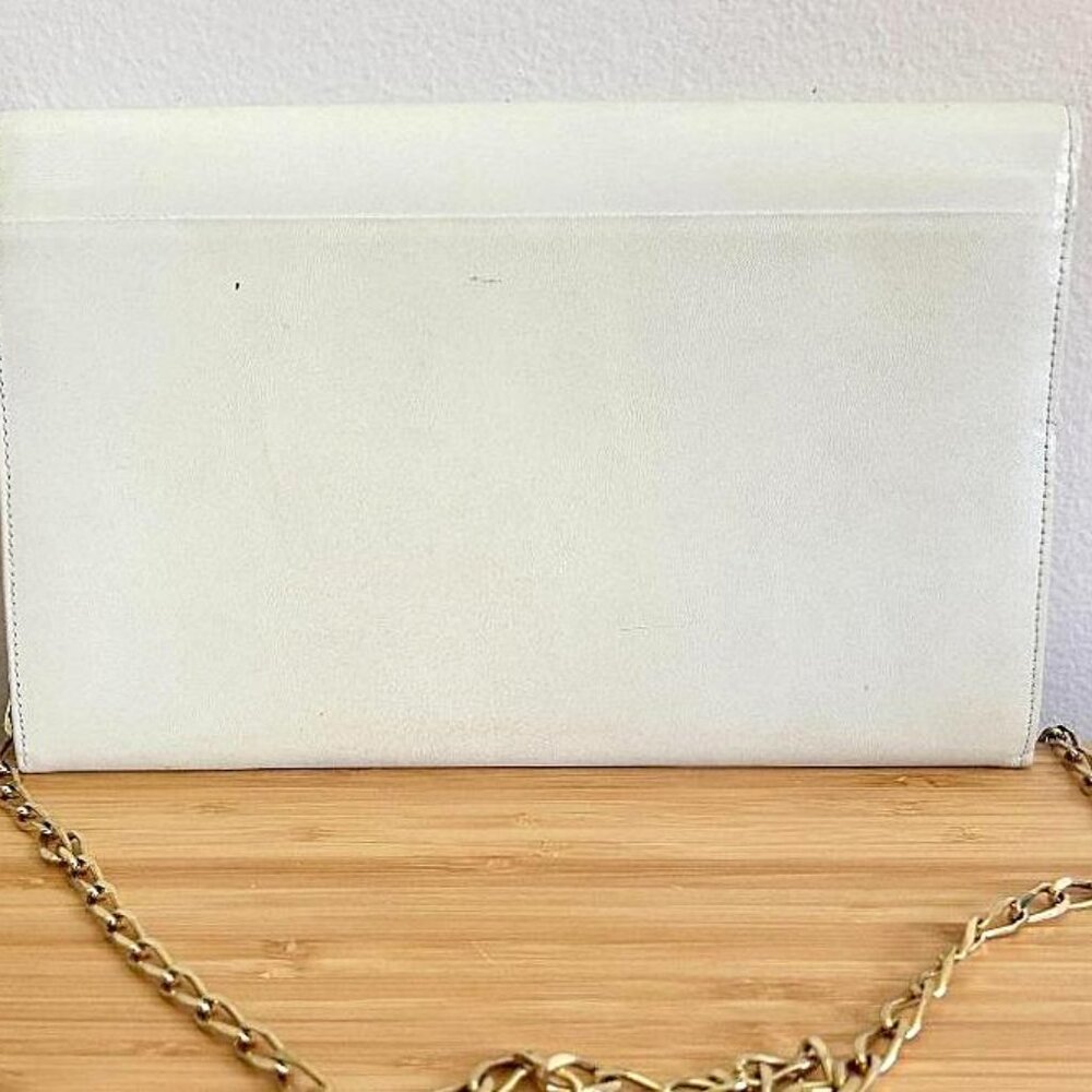 Vintage Givenchy Evening Bag Clutch Bag Gold Metal Chain - Picture 3 of 12